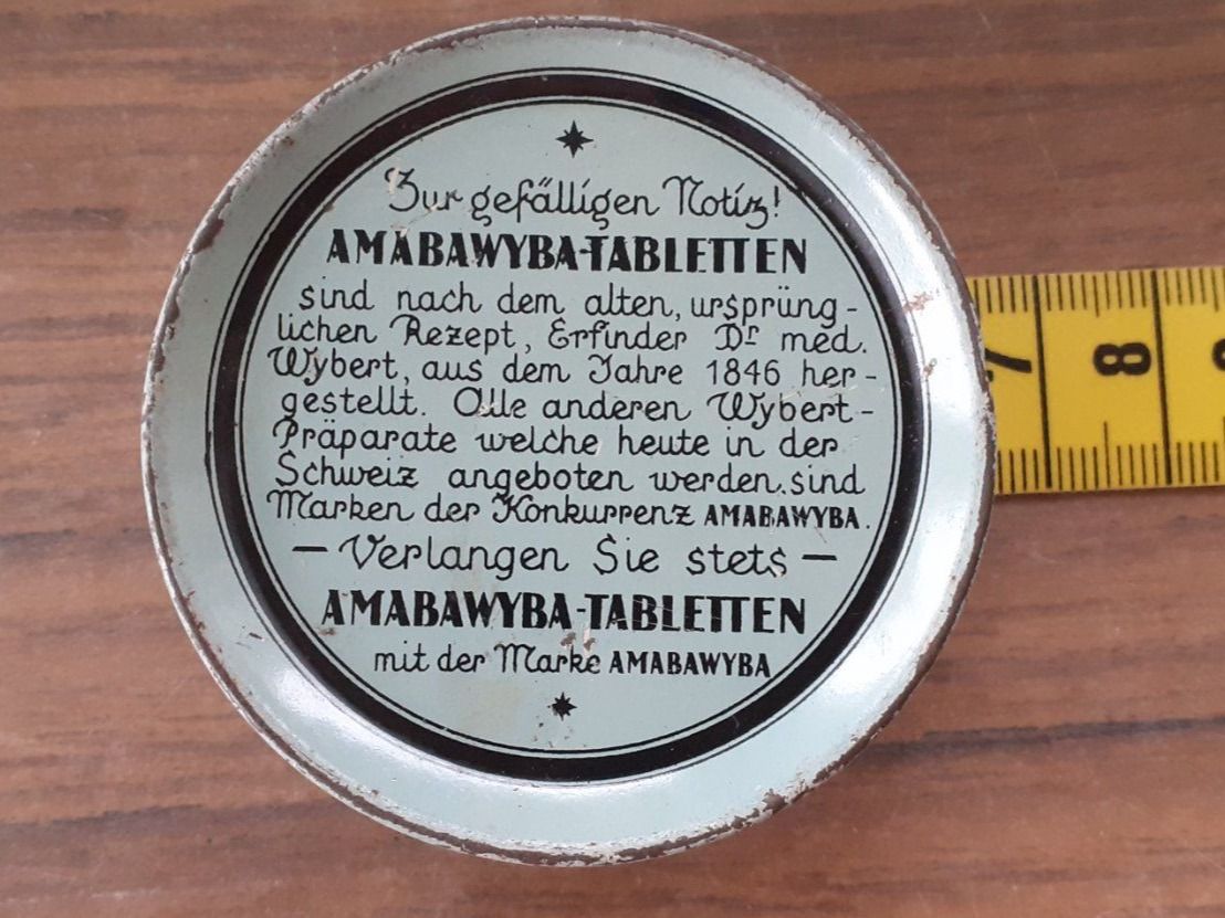 Barattoli: Blechdose Tabletten Basel antik – Usato da Mörschwil venduto da antiksalon 4