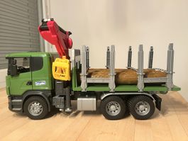 BRUDER Scania Holztransport LKW | komplett | top Zustand