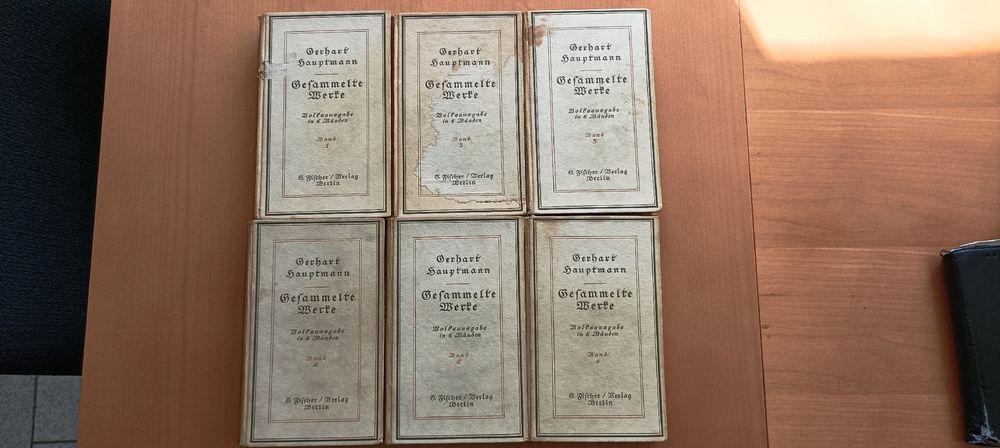 Livres: Gerhart Hauptmann Gesammelte Werke in 6 Bänden – D'occasion à Altdorf UR par batronix58