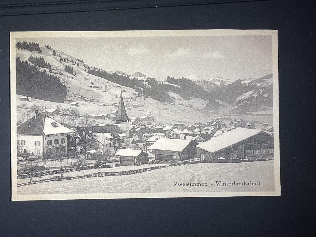 Cartoline postali: Alte Ansichtskarte Zweisimmen – Usato da Strengelbach venduto da Aschatan5
