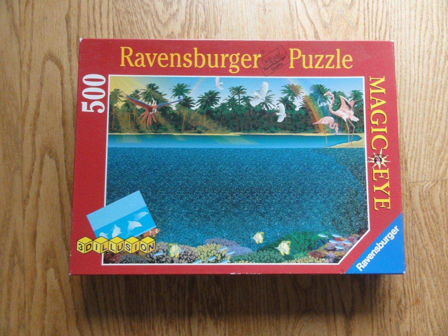 Ravensburger Puzzle: Magic Eye-Puzzle 500 Teile, Delfine – Usato da Riedholz venduto da Taweva