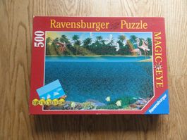 Magic Eye-Puzzle 500 Teile, Delfine