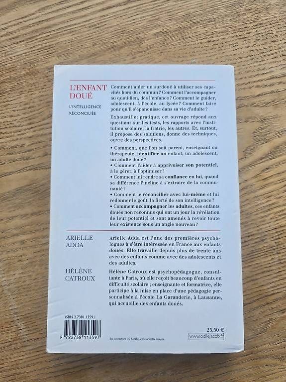 Libri: L' enfant doué : lintelligence réconciliée – Usato da Begnins venduto da psy-harmonie 1