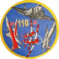110 Jahre Schweizer Luftwaffe, gewobenes Abzeichen 90mm