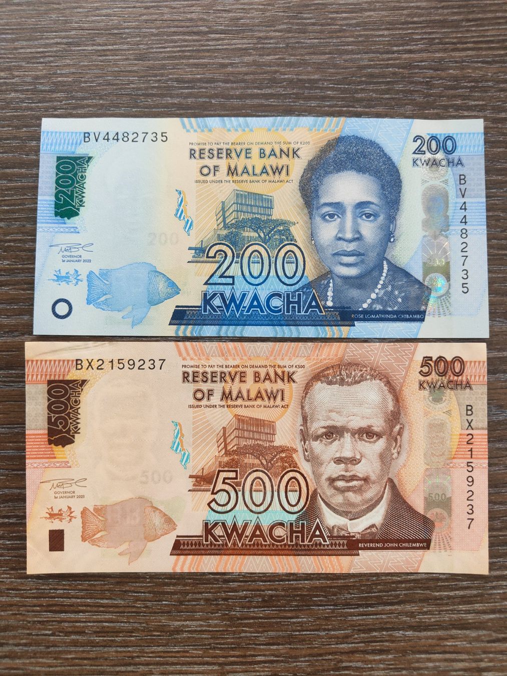 Billets de banque: Malawi 2 Stück !!!!!! – D'occasion à Flaach par Lonzo99