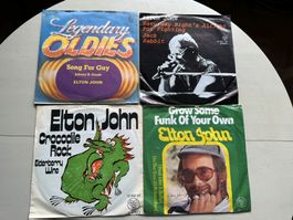 ELTON JOHN Kult Singles Crocodile Rock Saturday Hits Top 70'