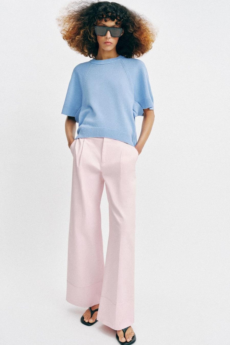 Zara Maglioni & Felpe: ZARA Strickpullover Pullover kurzarm hellblau Gr.M NEU – Nuovo e nell'imballaggio originale da Rotkreuz venduto da beltraum 1