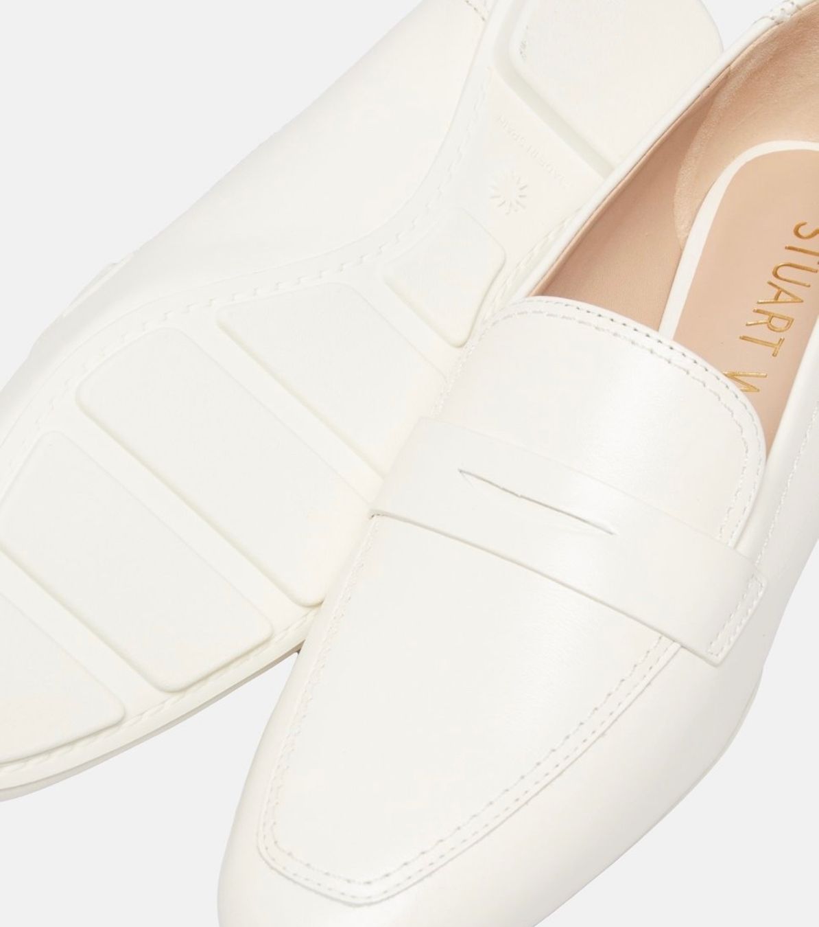 Stuart Weitzman Damenschuhe: STUART WEITZMAN Loafer Halbschuh Leder Gr. 39 Creme NEU – Neu und originalverpackt aus Suhr von 1stclass 4