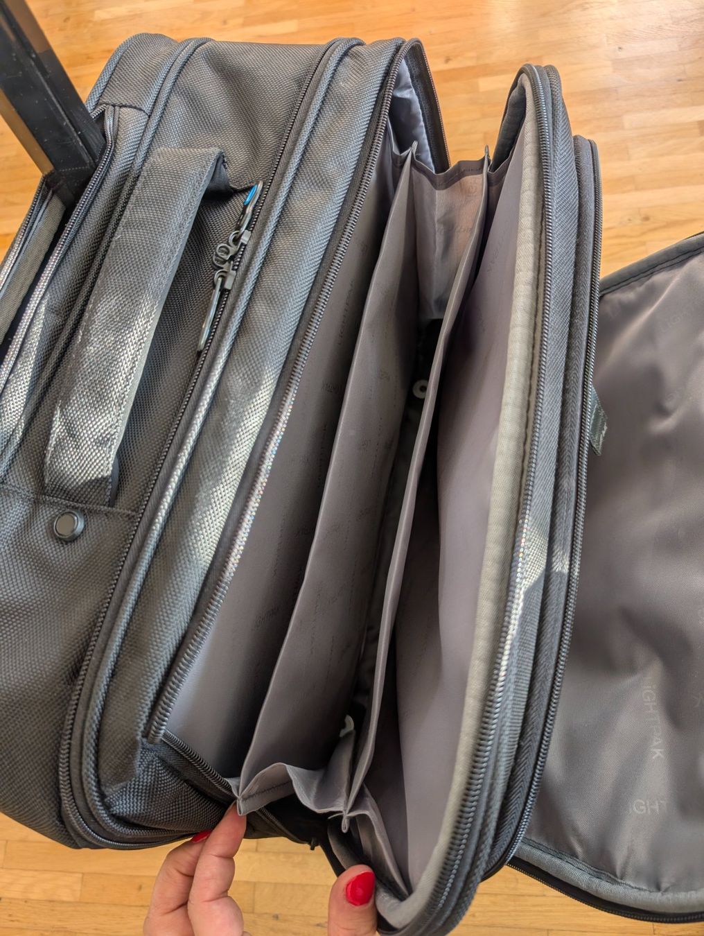 Valigie & Borse: LiGHTPAK Business Notebook-Trolley "STAR", Nylon, schwarz – Usato da Reinach BL venduto da jj.sheen 2