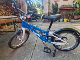 Kinderfahrrad Woom 2 blau 14 Zoll gebraucht guter Zustand