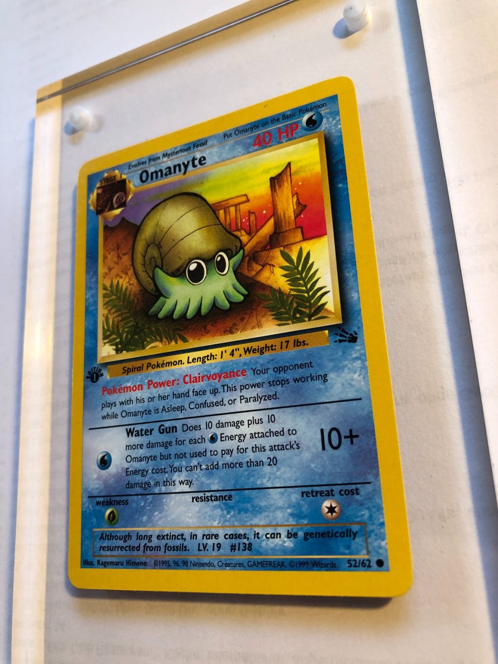 Carte collezionabili: Omanyte 1st Fossil - NM - ab 1.- – Usato da Giubiasco venduto da dan_pr8b 2