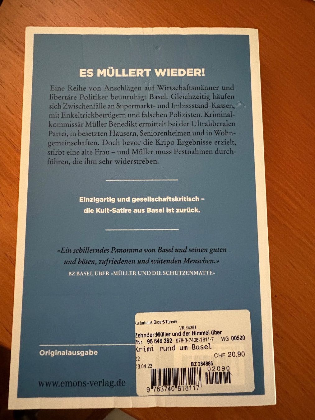 Bücher: 9 CH-Krimis von Raphael Zehnder  -  Müller – Gebraucht aus Oberweningen von Gerini 5