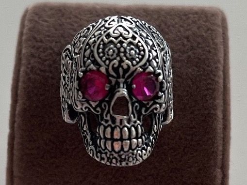 Ringe: Totenkopf ring silber – Neu (gemäss Beschreibung) aus Luterbach von uhrmacherin89