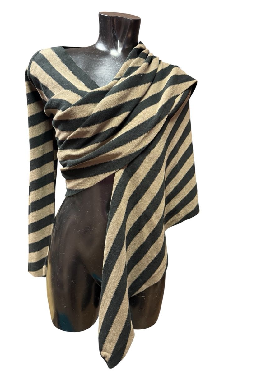 Sonia Rykiel Maglioni & Felpe: Sonia Rykiel Strickpulli mit einem Arm, gestreift – Usato da Zürich venduto da Finesse54