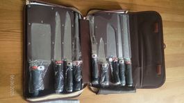 9-teiliges Messer-Set von Steinberg, Chromstahl, Neu!