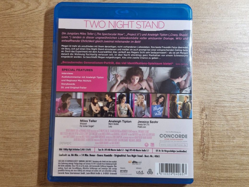 Tutti i DVDs: Two Night Stand (2014) RAR Bluray – Usato da Pfungen venduto da Whitie 1