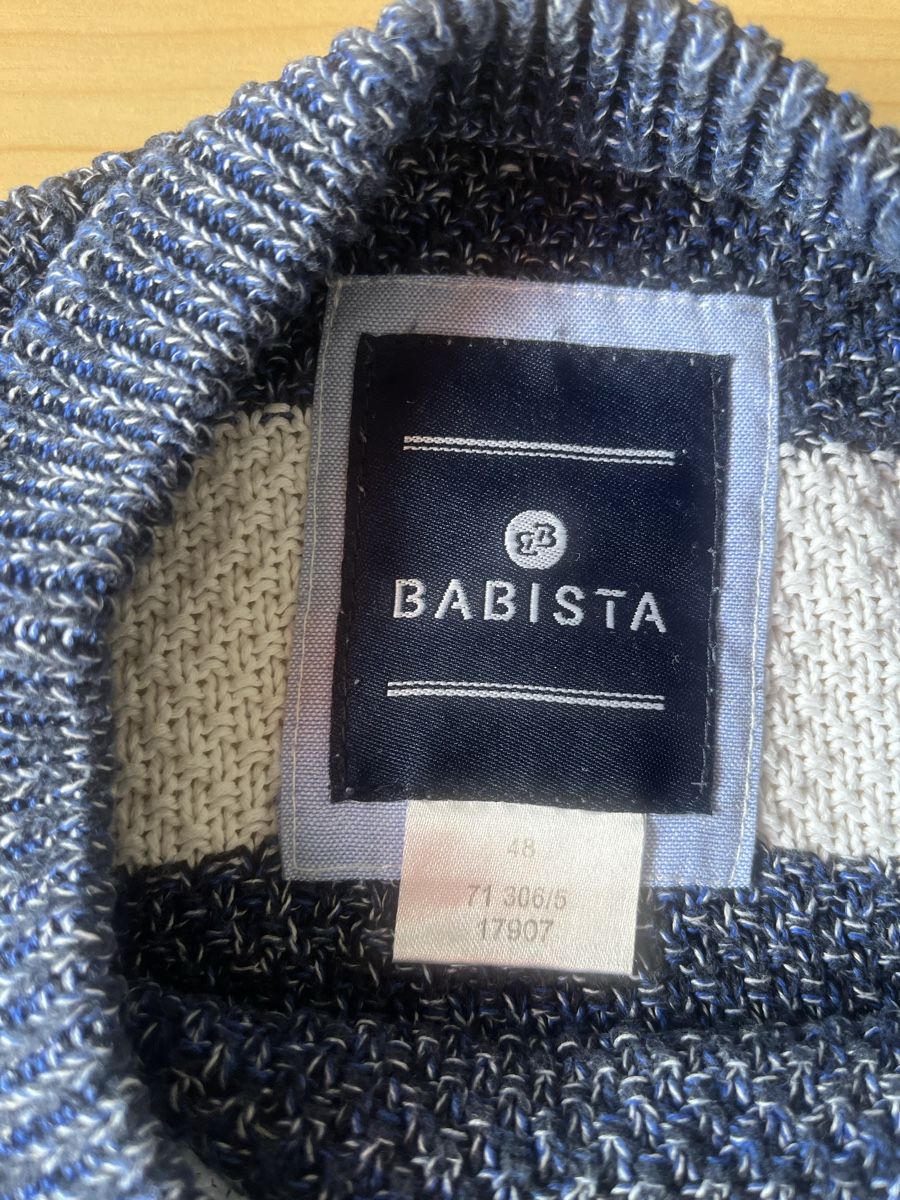 Maglioni & Felpe: BABISTA Strickpullover Gr. 48, blau-weiss gestreift Top! – Usato da Zug venduto da Nickwalks999 1