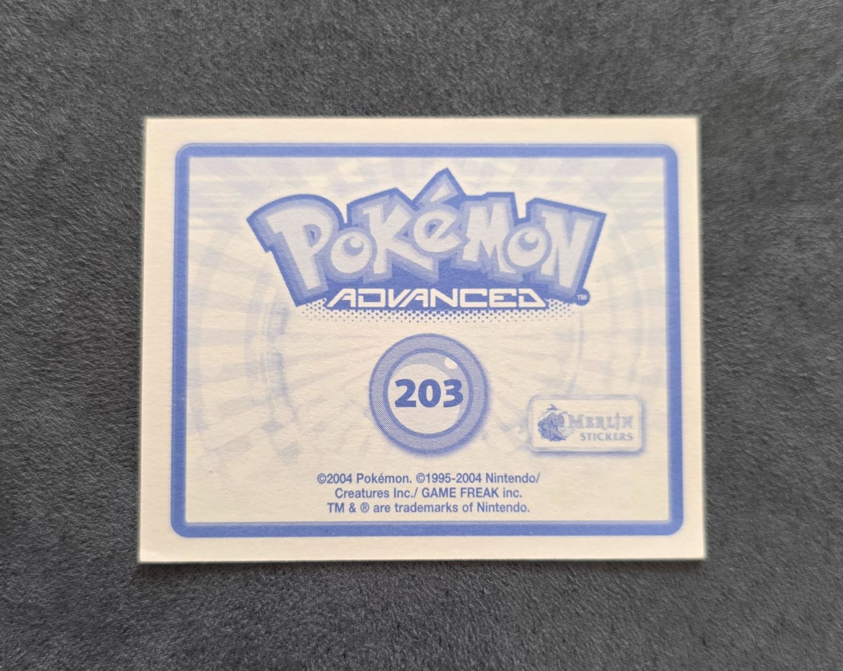 Pokémon Carte collezionabili: Pokémon Advanced Merlin Sticker Topps selten – Nuovo (secondo la descrizione) da Roggwil BE venduto da S_Cards 1