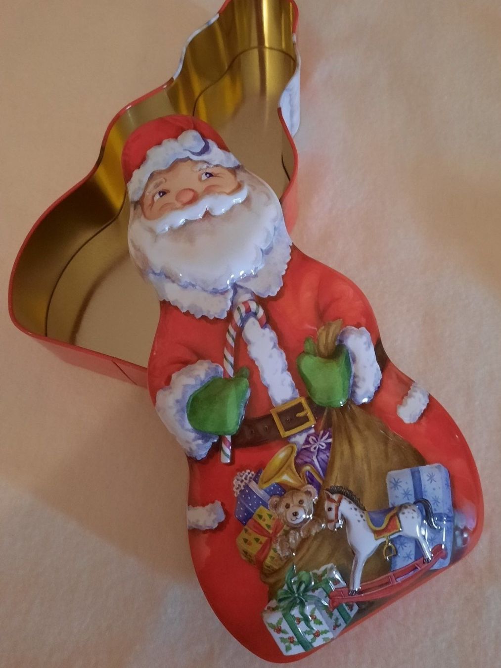 Tutte le decorazioni: Weihnachtsdose Samichlaus, Blechdose, Guetzli Dose/ 3D-Optik – Usato da Allschwil venduto da saphira012