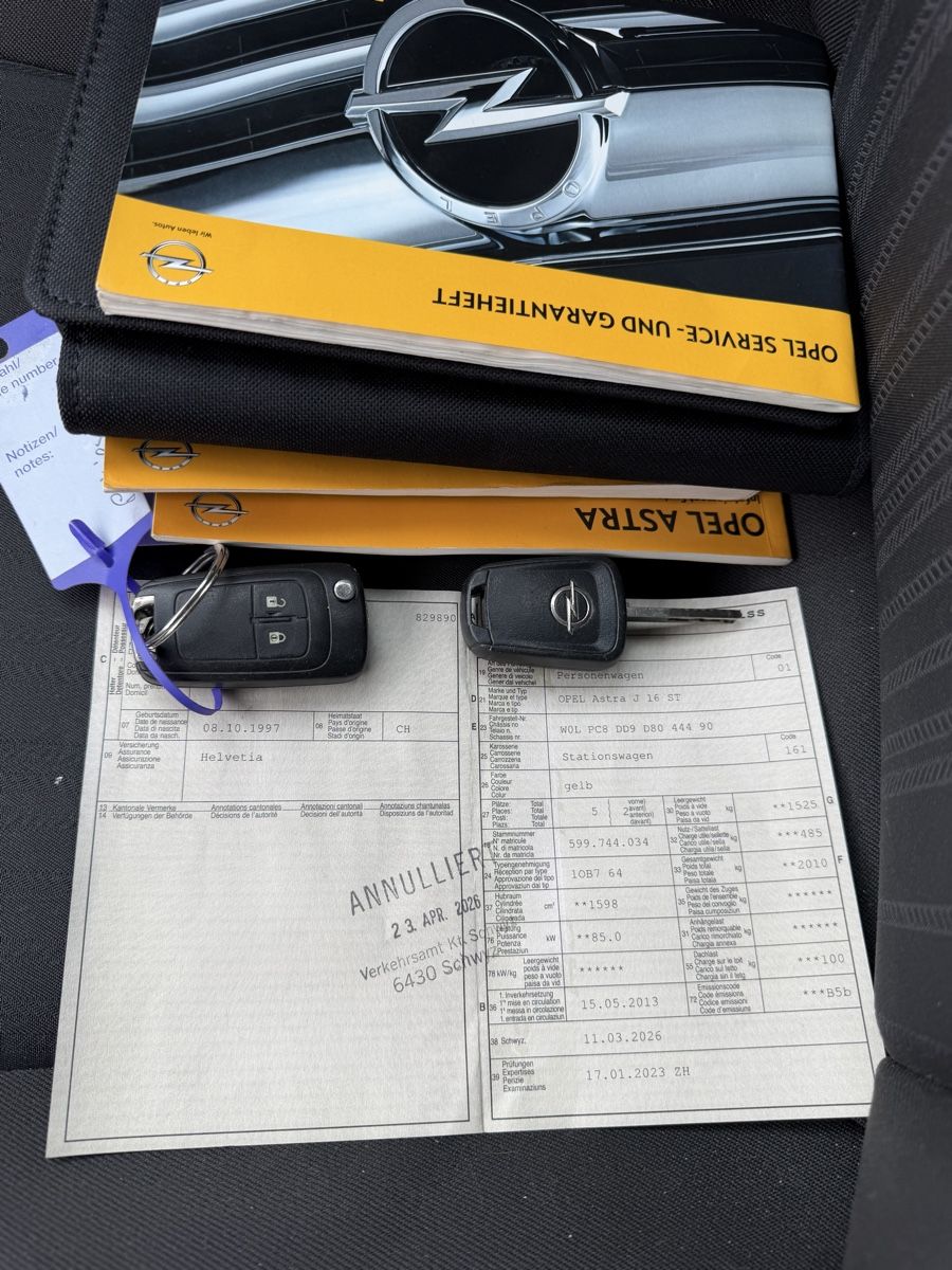 Opel Automobili: Opel Astra J 16 ST 2013 B5b – Usato da Mollis venduto da BSL10 7