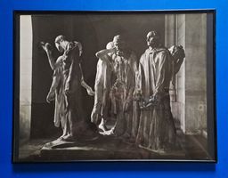 Original Foto von J.E. Bulloz:Bürger von Calais von A. Rodin