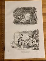Brücke auf der Kander und Chalet im Kanton Bern: Stich 1838