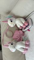 Süsses Einhorn Stofftier mit Täschli und Portemonnaie!