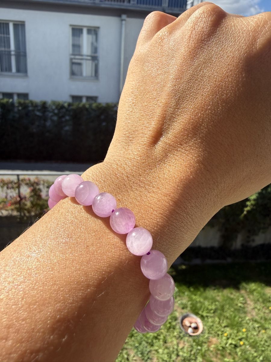 Bracciali & Braccialetti: Edelstein Kunzit Armband 8mm - Stretch – Nuovo (secondo la descrizione) da Jegenstorf venduto da SteinGlanz 3