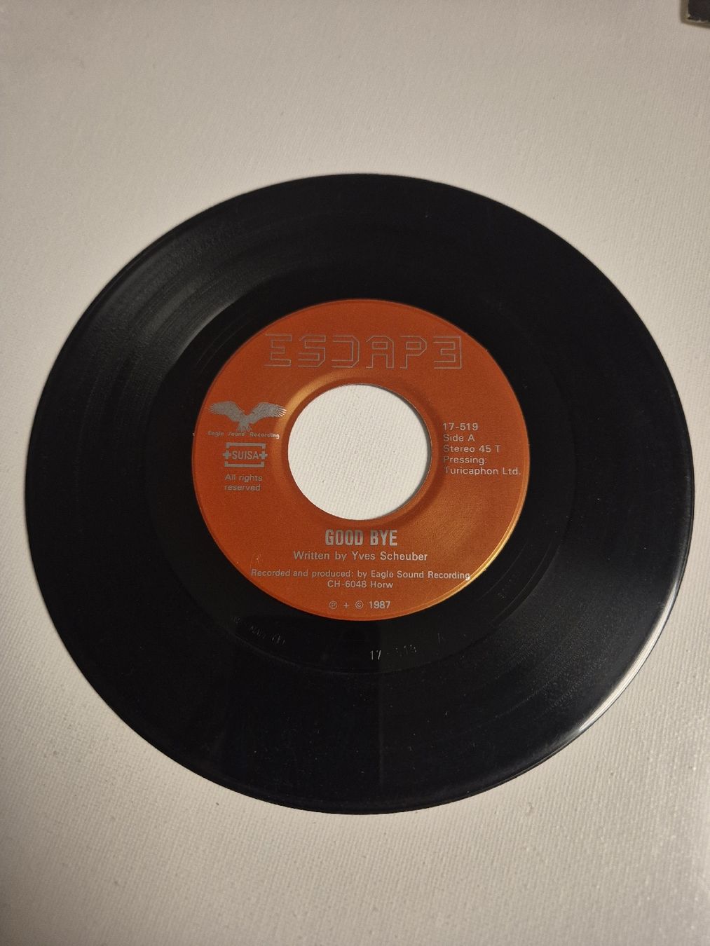 Schallplatten: Escape -  Good Bye  / Rock Is Right - Single 7 , CH – Neu (gemäss Beschreibung) aus Uster von newwave0 2