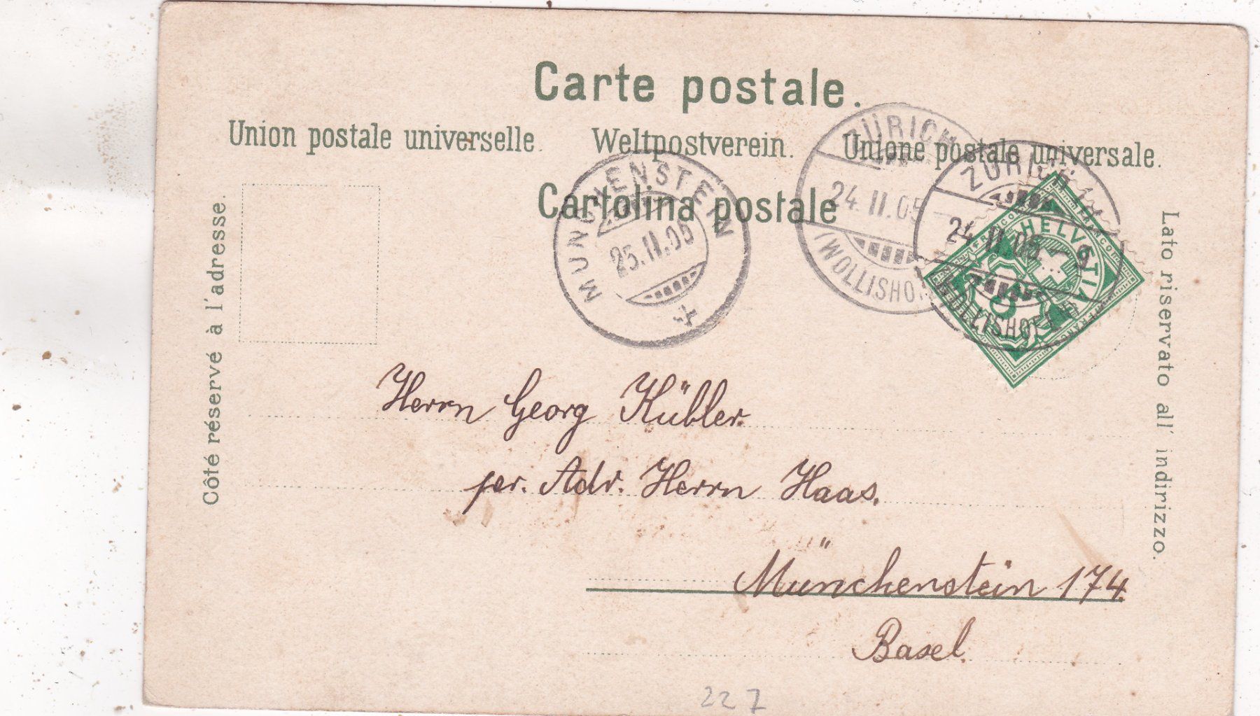 Cartoline postali: Costumi Ticinesi 1905 – Usato da Herisau venduto da Lisegrat2008 1