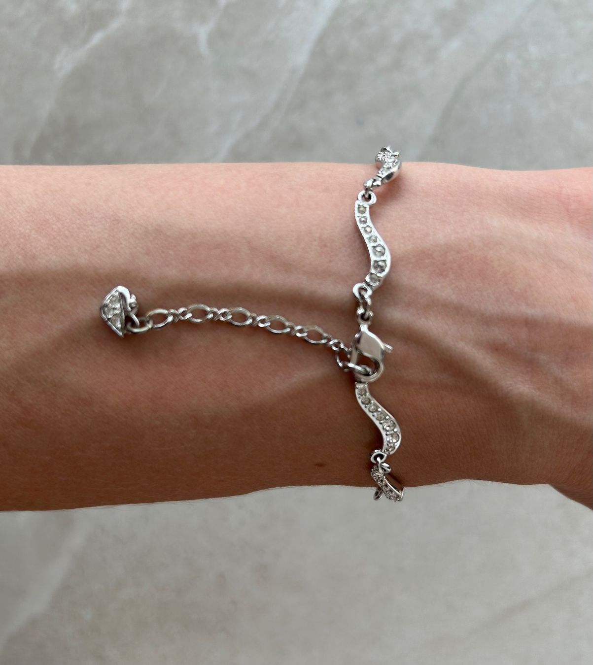 Swarovski Bracciali & Braccialetti: Swarovski Armband Silber mit Verschluss – Usato da Wila venduto da mic_xg2f 2