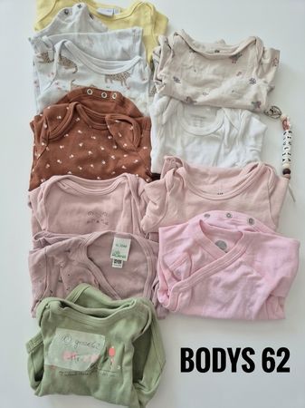 Baby Bodys Set  10stk Grösse 62 gebraucht