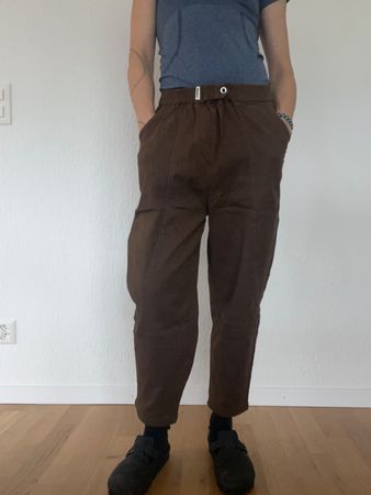 Hose m, kaki, TUESDAY,✨ S mit elastischem Bund
