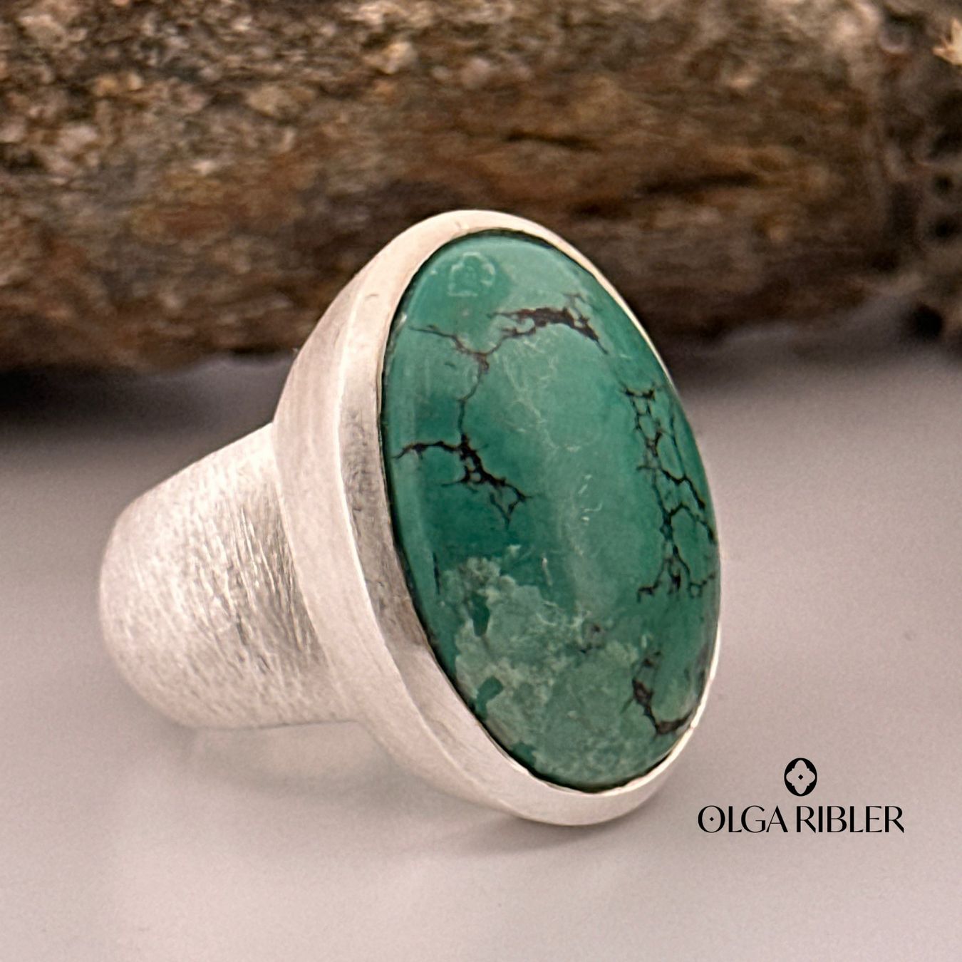 Olga Ribler Anelli: Unikate Silber Ring 925 mit Türkise Grösse 52 – Nuovo (secondo la descrizione) da Luzern venduto da Schmuckoutlet 6