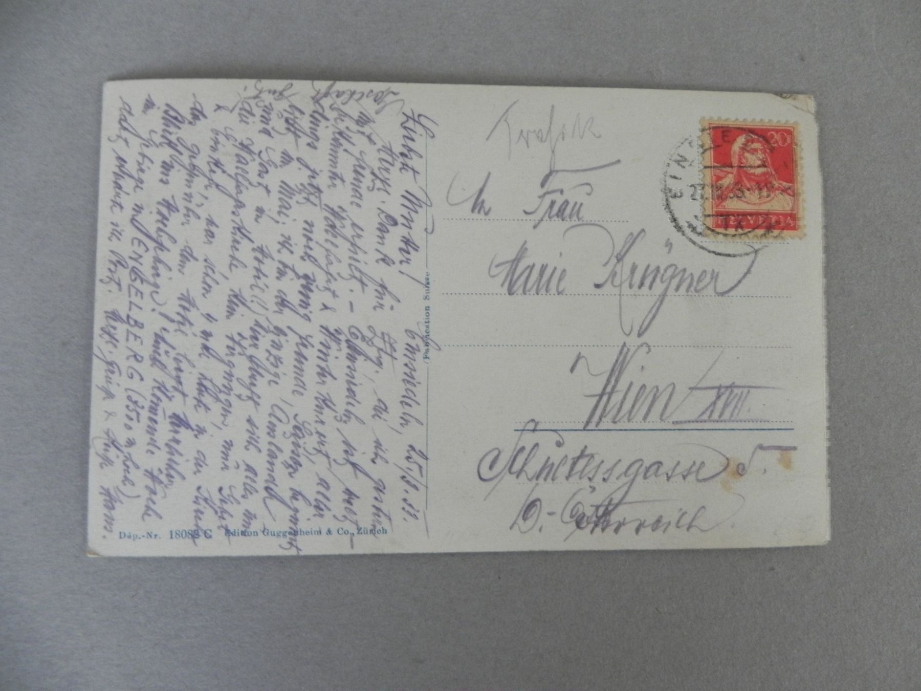 Ansichtskarten: Karte Einsiedeln SZ 1933 – Gebraucht aus Siebnen von krimsie 1
