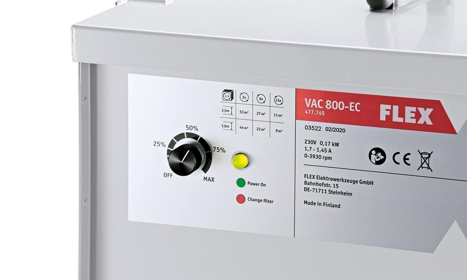 Alle Maschinen: Flex VAC800EC Air Protect14 Luftreiniger – Neu und originalverpackt aus Bottighofen von zaap 7