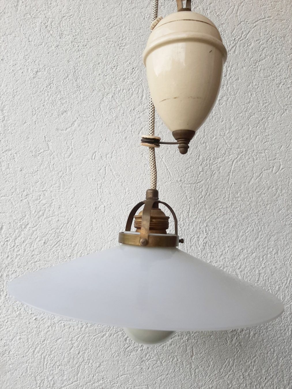 Lustres & lampes de plafonds: Antike Lampe Deckenleuchte mit Flaschenzug – D'occasion à Flaach par maj_w_ 1