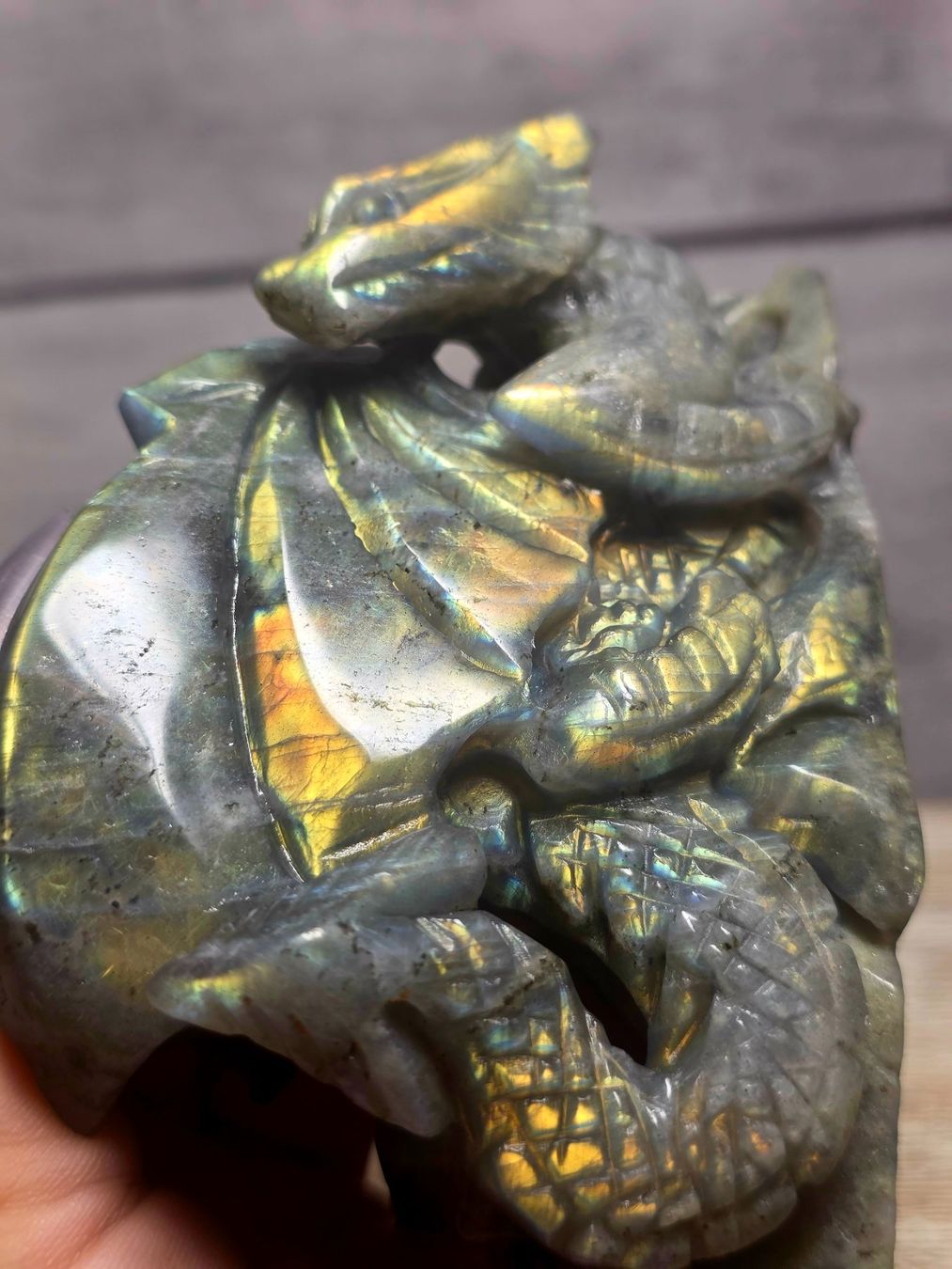 Minerali & Pietre curative: Labradorit Drache 470g – Nuovo e nell'imballaggio originale da Matzingen venduto da Shay_Crystalz 2