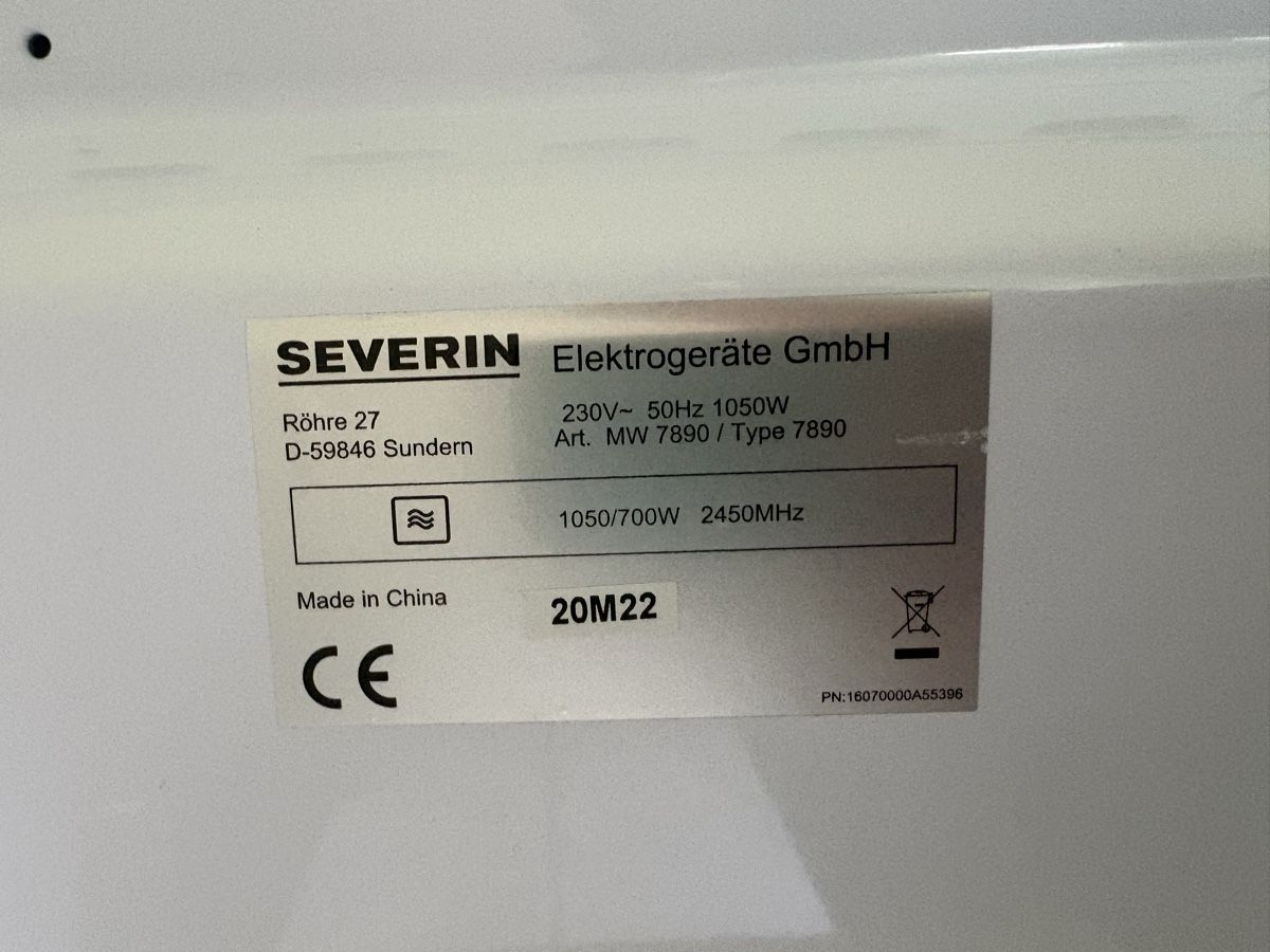 Küchengeräte: Mikrowelle Severin MW 7890 gebraucht  – Gebraucht aus Dietlikon von elisaswiss 2