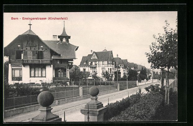Cartes postales: AK Bern, Blick auf die Ensingerstrasse – D'occasion à Berlin par bartko-reher