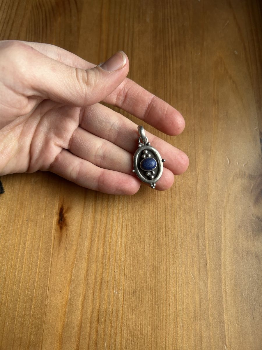 Ciondoli: Old silver pendant with lapis lazuli – Usato da Wetzikon ZH venduto da avi_cyt7 3