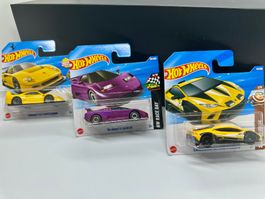 Hot Wheels Car Bundle - Ferrari, Bugatti, Lamborghini
