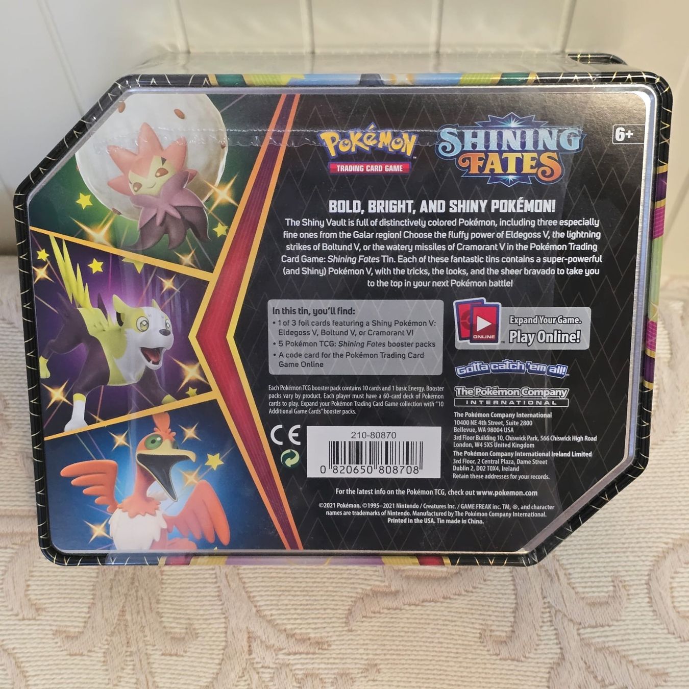 Pokémon Carte collezionabili: Pokémon Shining Fates Eldegoss V-Tin box – Nuovo e nell'imballaggio originale da Basel venduto da Galia2000 1