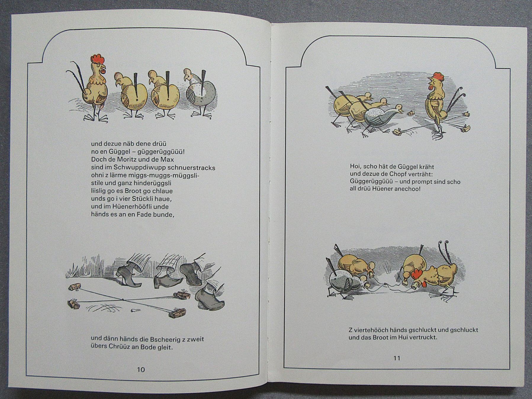 Bücher: Max und Moritz - e Buebegschicht i sibe Streich – Gebraucht aus Auenstein von Padabimbim 1