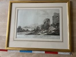 Ruine Peffingen, wunderschöner kolorierter stich de Mechel