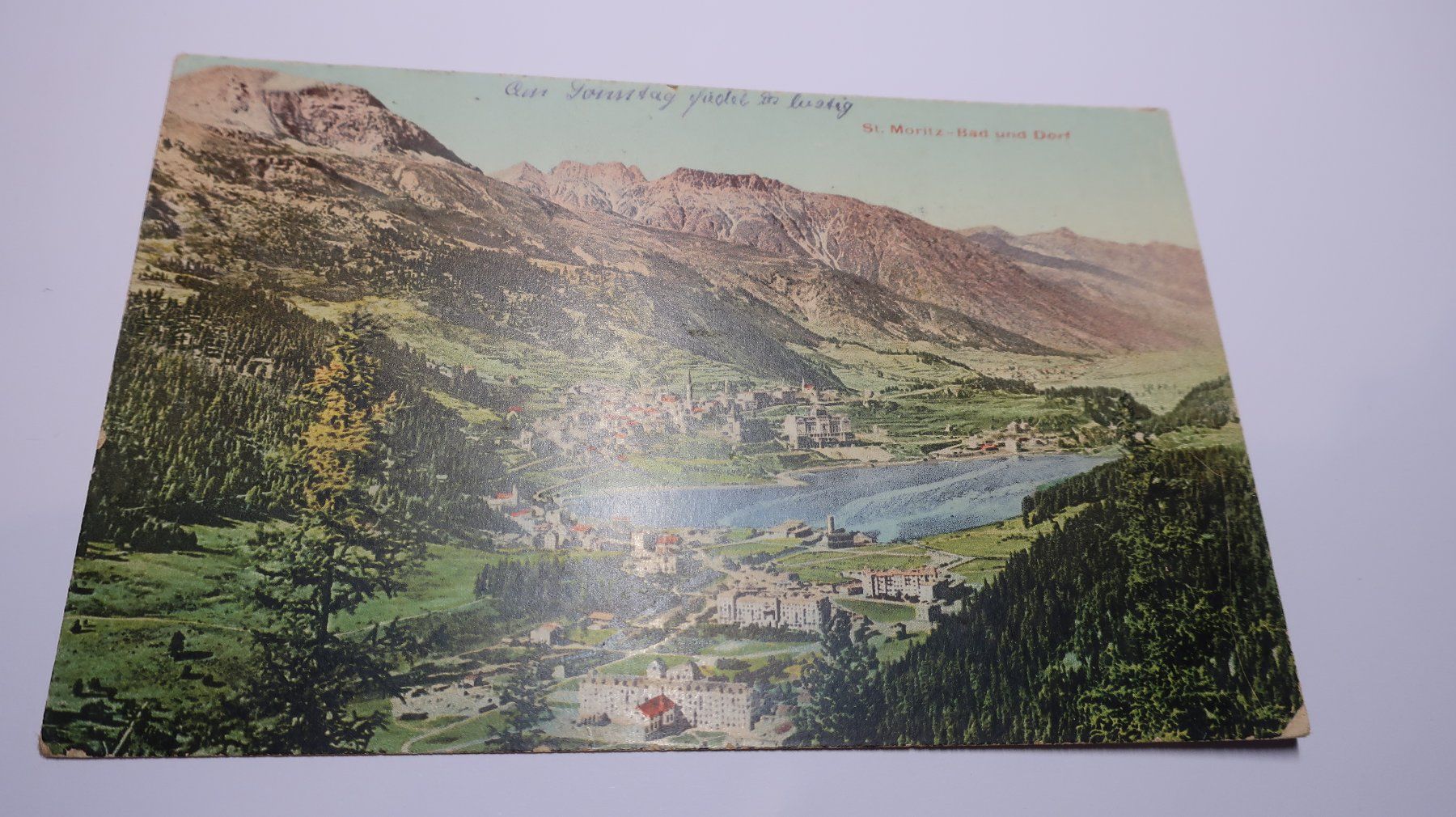 Cartoline postali: St. Moritz - Bad und Dorf – Usato da Cormoret venduto da Pascalll2001 1