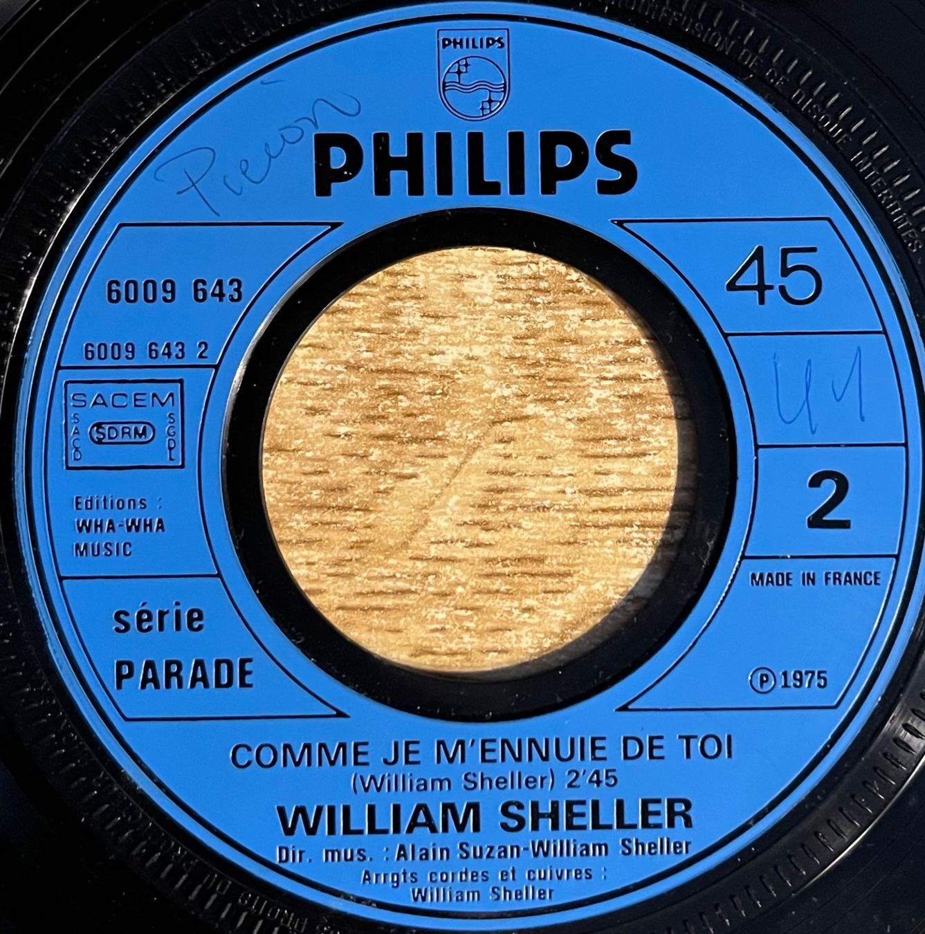 Vinyles: WILLIAM SHELLER - ROCK'N 'DOLLARS – D'occasion à Bussigny par vinyl-pas-cher 3