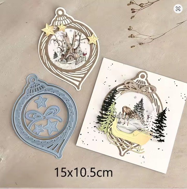 Schablonen: Neues Stanzschablonen-Set grosse Weihnachtskugel – Neu und originalverpackt aus Effretikon von wenuss 1