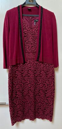 Spitzenkleid von Cecil mit passender Jacke Grösse S 36/38