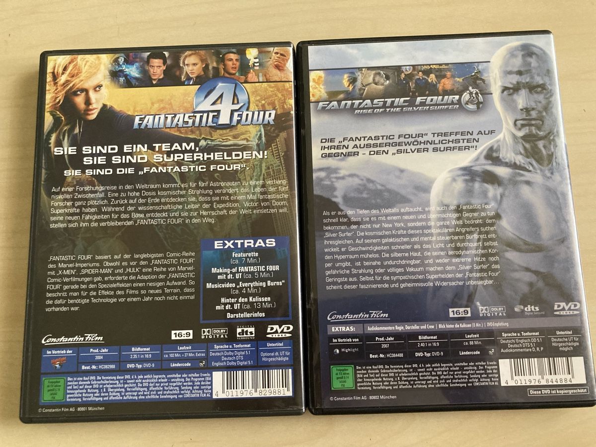 Alle DVDs: FANTASTIC FOUR - 1&2 – Neu (gemäss Beschreibung) aus Rupperswil von sige82 1